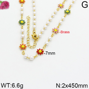 Fashion Brass Necklace  F2N300001bhia-J09
