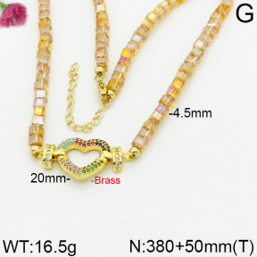 Fashion Brass Necklace  F2N400005vhov-J09