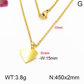 Fashion Brass Necklace  F5N200041ablb-J125
