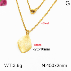 Fashion Brass Necklace  F5N200053ablb-J125
