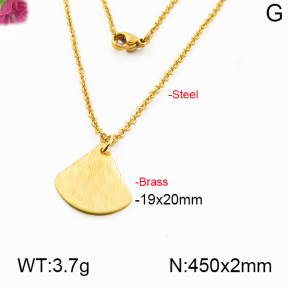 Fashion Brass Necklace  F5N200054ablb-J125