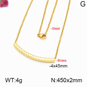 Fashion Brass Necklace  F5N200055vbll-J125