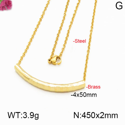 Fashion Brass Necklace  F5N200058vbll-J125