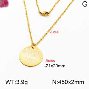 Fashion Brass Necklace  F5N200064ablb-J125