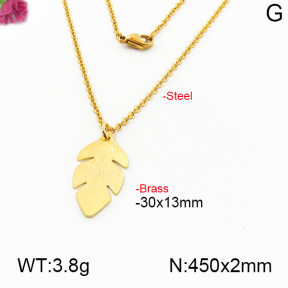 Fashion Brass Necklace  F5N200066ablb-J125