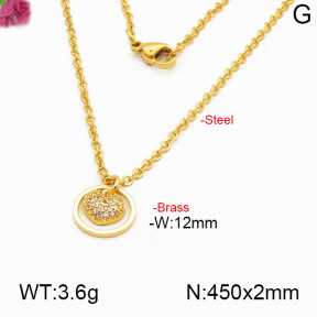 Fashion Brass Necklace  F5N400237bbml-J125