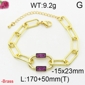 Fashion Brass Bracelet  F2B400019vhmv-J40