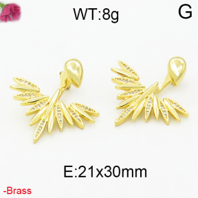 Fashion Brass Earrings  F2E400004aivb-J40