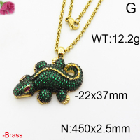 Fashion Brass Necklace  F2N400001aima-J40