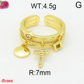 Fashion Brass Ring  F2R400002bhia-J40