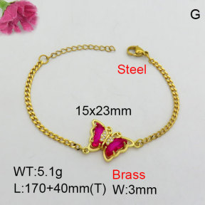 Fashion Brass Bracelet  F3B404674vbpb-J111
