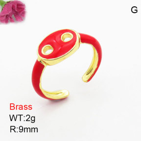 Fashion Brass Ring  F3R300144bbov-J111