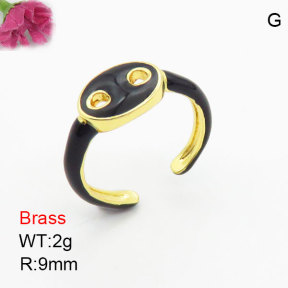 Fashion Brass Ring  F3R300145bbov-J111