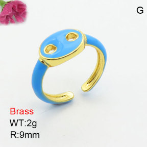 Fashion Brass Ring  F3R300146bbov-J111