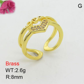 Fashion Brass Ring  F3R400945bhva-J111