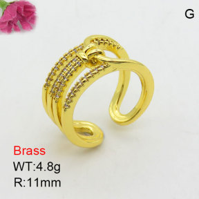 Fashion Brass Ring  F3R400948vbpb-J111