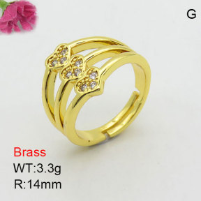 Fashion Brass Ring  F3R400949bhva-J111