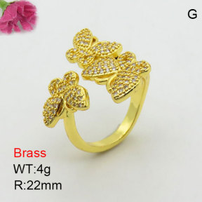 Fashion Brass Ring  F3R400951bhia-J111