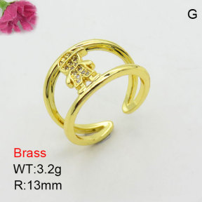 Fashion Brass Ring  F3R400957bbov-J111