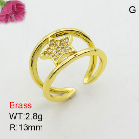 Fashion Brass Ring  F3R400961bbov-J111