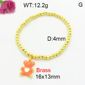 Fashion Brass Bracelet  F3B300237avja-G030