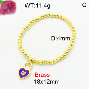 Fashion Brass Bracelet  F3B300243aahn-G030