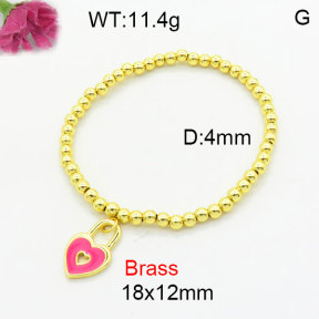 Fashion Brass Bracelet  F3B300245aahn-G030