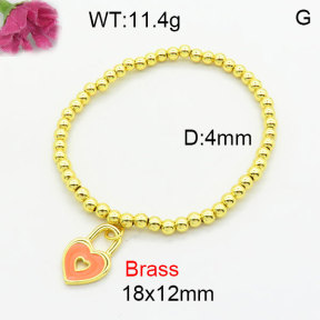 Fashion Brass Bracelet  F3B300246aahn-G030