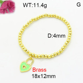Fashion Brass Bracelet  F3B300247aahn-G030