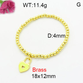 Fashion Brass Bracelet  F3B300248aahn-G030