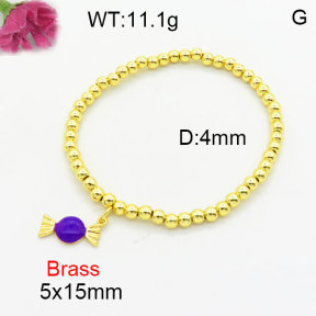Fashion Brass Bracelet  F3B300262aahn-G030