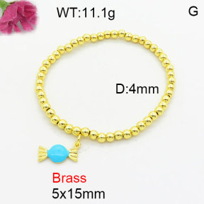 Fashion Brass Bracelet  F3B300266aahn-G030
