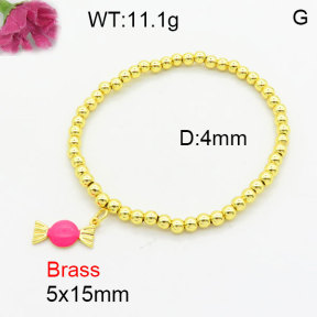 Fashion Brass Bracelet  F3B300267aahn-G030