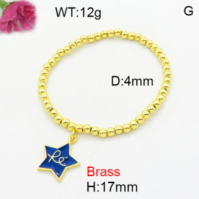 Fashion Brass Bracelet  F3B300273aahn-G030