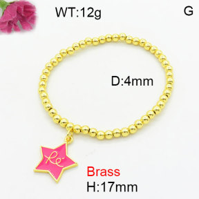 Fashion Brass Bracelet  F3B300274aahn-G030