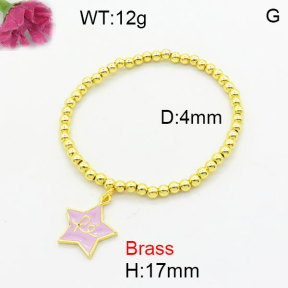 Fashion Brass Bracelet  F3B300276aahn-G030