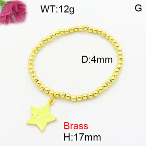 Fashion Brass Bracelet  F3B300277aahn-G030