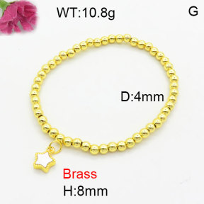 Fashion Brass Bracelet  F3B300282bblo-G030