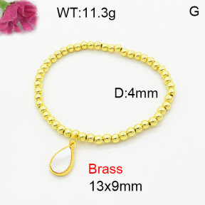 Fashion Brass Bracelet  F3B300292bbmi-G030