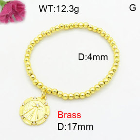 Fashion Brass Bracelet  F3B404685vaia-G030