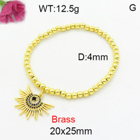 Fashion Brass Bracelet  F3B404686aaji-G030