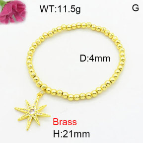 Fashion Brass Bracelet  F3B404687vaii-G030