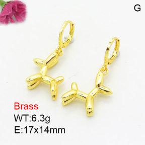 Fashion Brass Earrings  F3E200376baka-G030
