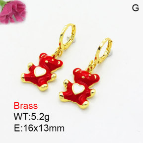 Fashion Brass Earrings  F3E300972vbmb-G030