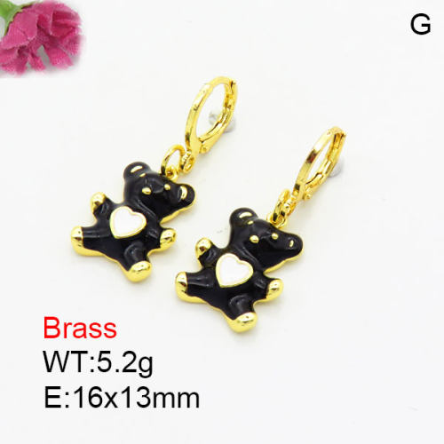 Fashion Brass Earrings  F3E300973vbmb-G030