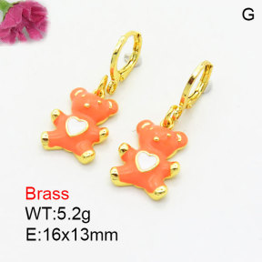 Fashion Brass Earrings  F3E300977vbmb-G030