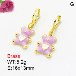 Fashion Brass Earrings  F3E300978vbmb-G030