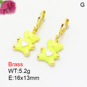 Fashion Brass Earrings  F3E300979vbmb-G030