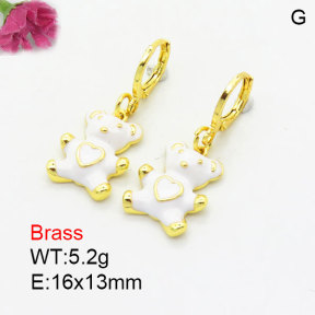 Fashion Brass Earrings  F3E300980vbmb-G030