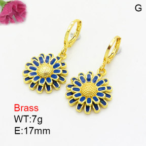 Fashion Brass Earrings  F3E300983vbmb-G030